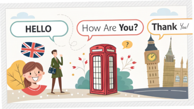 أهم العبارات في اللغة الإنجليزية مع النطق الصحيح - المستوى الأول