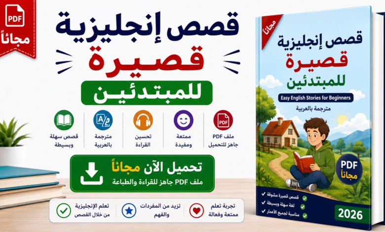 قصص إنجليزية قصيرة للمبتدئين PDF مجانا