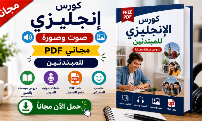 كورس انجليزي صوت وصورة مجاني PDF للمبتدئين
