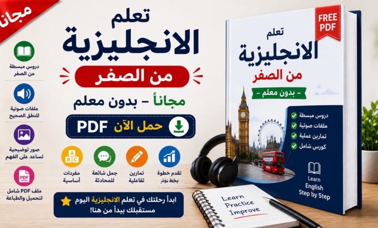 تعلم الانجليزية من الصفر مجانا PDF - بدون معلم