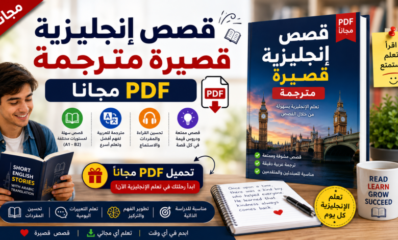 قصص إنجليزية قصيرة مترجمة PDF مجاناً