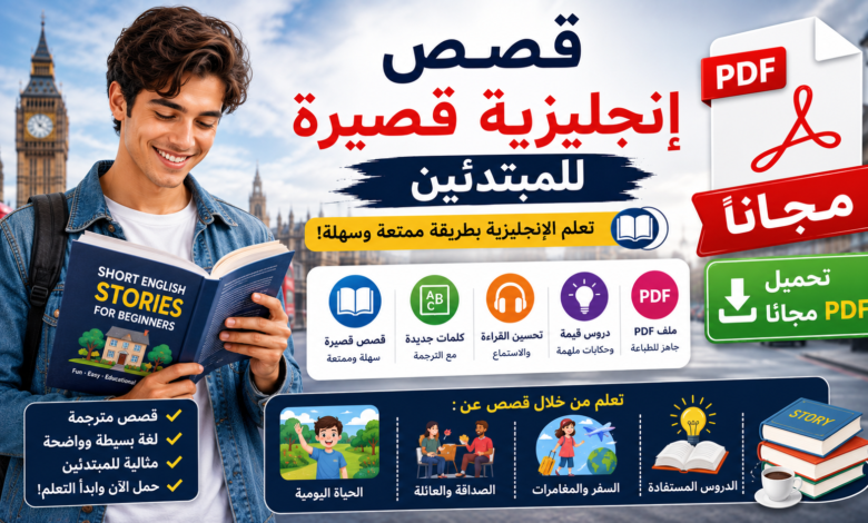 قصص إنجليزية قصيرة للمبتدئين PDF مجانا