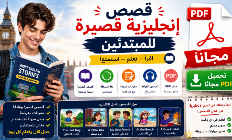 قصص إنجليزية قصيرة PDF مجاناً للمبتدئين