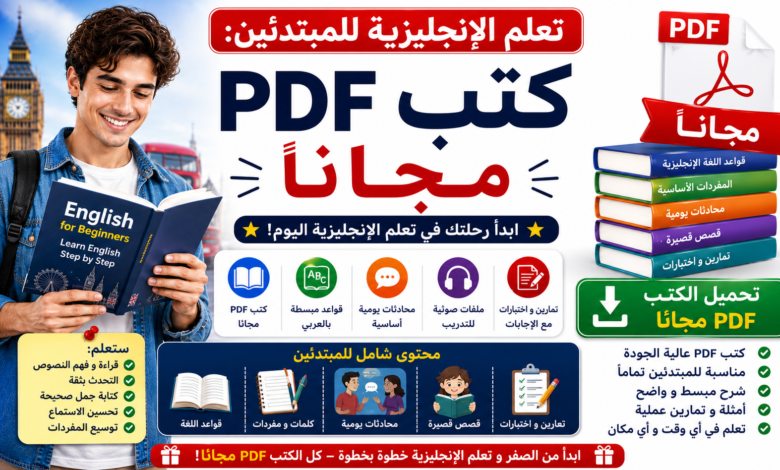 تعلم الإنجليزية للمبتدئين: كتب PDF مجانا